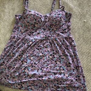 Light Purple Floral Tank.